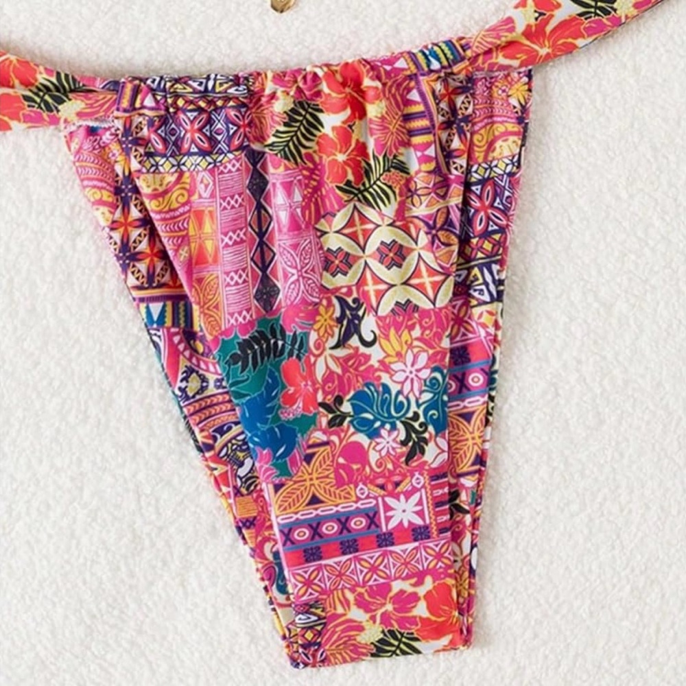 Colorful Patterned Bikini - Picture 4 of 5